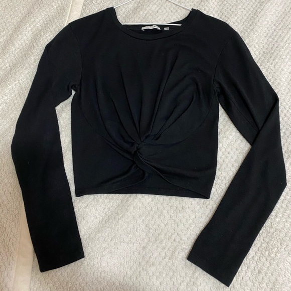 Aritzia Wilfred free Black Knot Long Sleeve - Picture 1 of 2